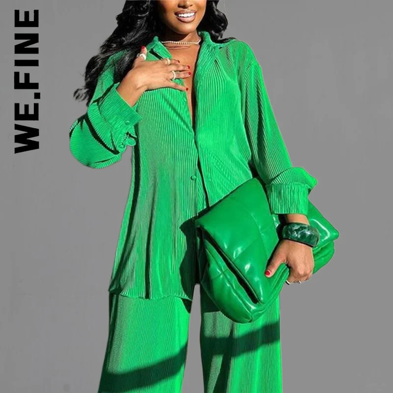 We.Fine 2022 Sexy Solid Suit Two Pieces Outfits Casual Women Office Lady Long Sleeve Lapel Jacket Coat Suits Trousers Set
We.Fine 2022 Sexy Solid Suit Two Pieces Outfits Casual Women Office Lady Long Sleeve Lapel Jacket Coat Suits Trousers Set