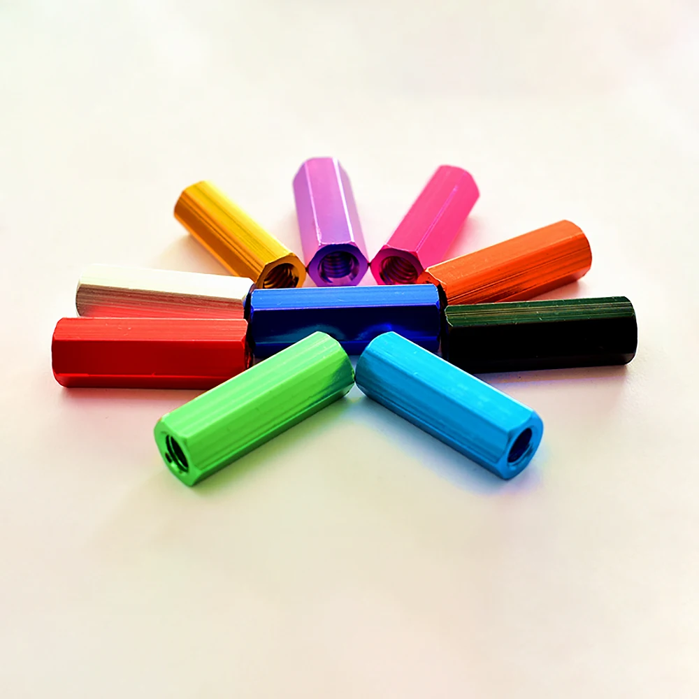 6#-32 UNC Colourful Hex Female To Female Standoff Spacer Column Aluminum Hexagon Hand Knob Nuts PCB Motherboard DIY Model Parts
6#-32 UNC Colourful Hex Female To Female Standoff Spacer Column Aluminum Hexagon Hand Knob Nuts PCB Motherboard DIY Model Parts