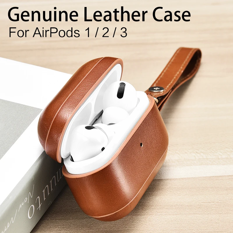 Genuine Cow Leather Plastic Case Cover For AirPods Pro Luxury Retro Leather Protective Case for AirPods 3/2/1
Genuine Cow Leather Plastic Case Cover For AirPods Pro Luxury Retro Leather Protective Case for AirPods 3/2/1