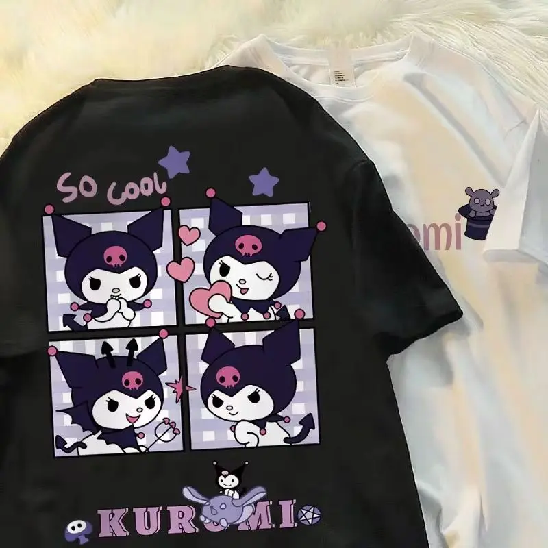 Kawaii Sanrio Anime Kuromi Cute Cartoon Student Short Sleeve Casual T-Shirt Fashion Summer Loose Thin Cotton Top Birthday Gift
Kawaii Sanrio Anime Kuromi Cute Cartoon Student Short Sleeve Casual T-Shirt Fashion Summer Loose Thin Cotton Top Birthday Gift