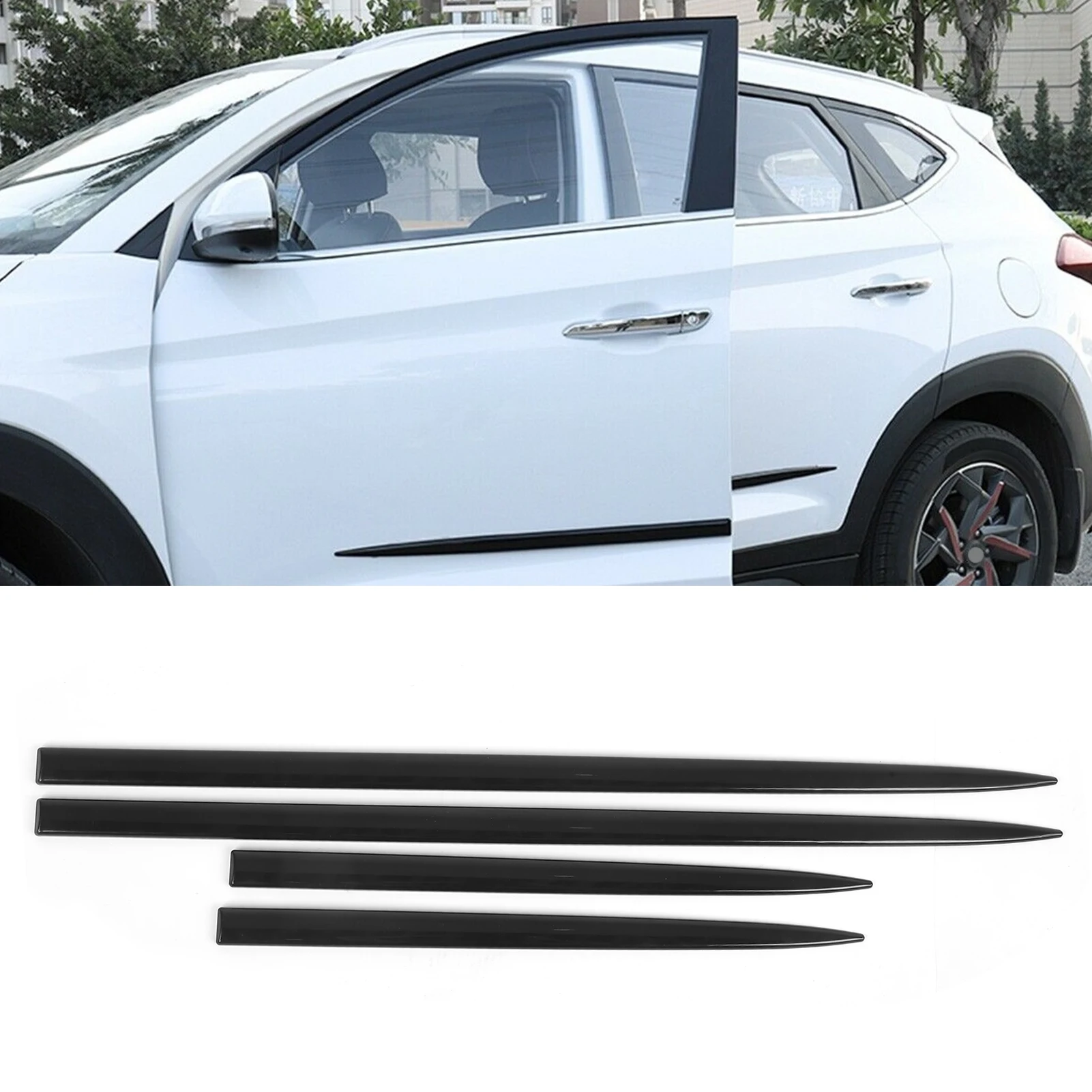 4PCS Body Side Trim Waterproof Bright Black Universal Door Protector Auto Modification
4PCS Body Side Trim Waterproof Bright Black Universal Door Protector Auto Modification