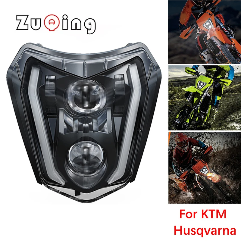 

Motocross Projector Headlamp Moto Light Headlight LED For Enduro Dirt Bike Motorbike Lamp KTM EXC SX SXF SXS XC XCF XCW XCFW