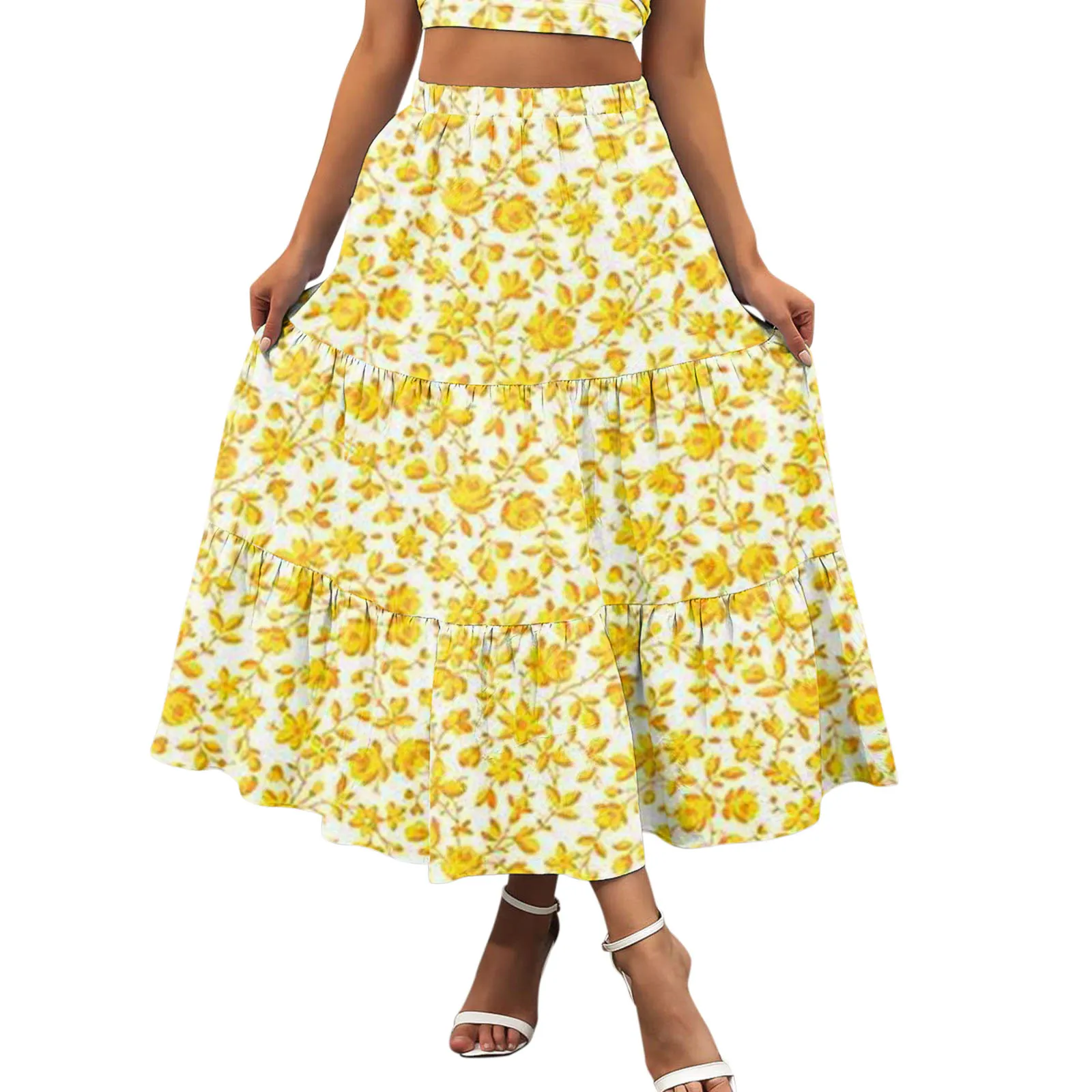 Dress Boho Waist Elastic Line A Pocket Pleated Swing Beach Summer Tiered Long Skirt Women Flowy Printing Skirt skirt jupe
Dress Boho Waist Elastic Line A Pocket Pleated Swing Beach Summer Tiered Long Skirt Women Flowy Printing Skirt skirt jupe