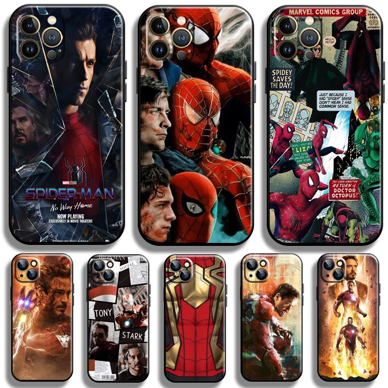 Avengers Iron Man Spiderman For Apple iPhone 13 12 11 Pro Max 12 13 Mini X XR XS Max SE 6 6S 7 8 Plus Phone Case Coque
Avengers Iron Man Spiderman For Apple iPhone 13 12 11 Pro Max 12 13 Mini X XR XS Max SE 6 6S 7 8 Plus Phone Case Coque