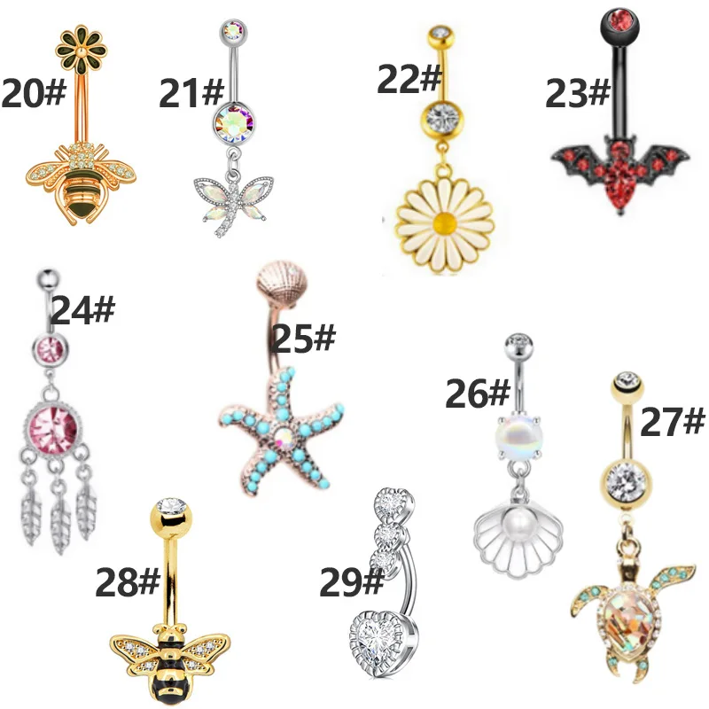 Crystal Navel Ring Hot New Variety Of Navel Ring Creative Bat Bee Navel Button Navel Ring Personalized Trend Puncture Jewelry
Crystal Navel Ring Hot New Variety Of Navel Ring Creative Bat Bee Navel Button Navel Ring Personalized Trend Puncture Jewelry