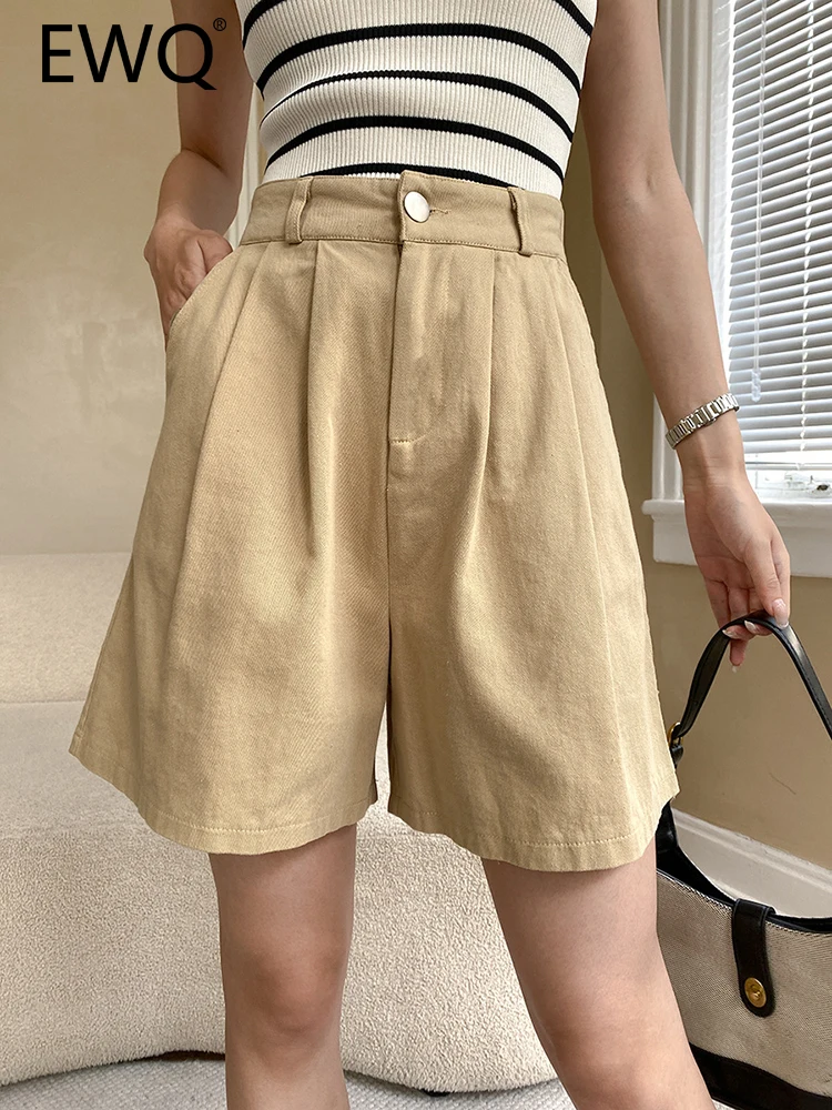 EWQ High Waist Washed Shorts For Women Solid A-line Wide Leg Pants Straight Loose Female Clothing 2023 Summer New 26D3072
EWQ High Waist Washed Shorts For Women Solid A-line Wide Leg Pants Straight Loose Female Clothing 2023 Summer New 26D3072