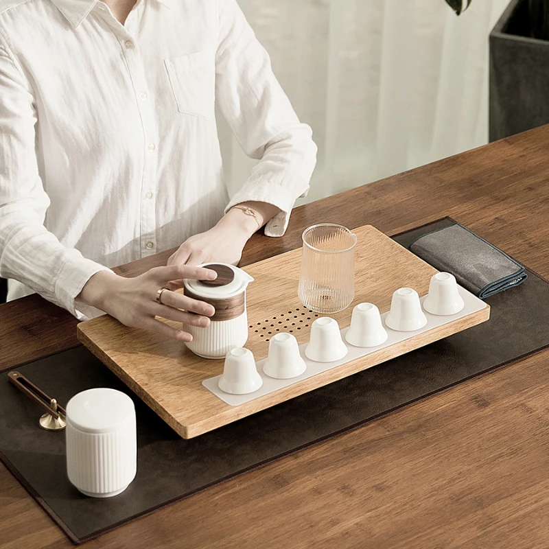 Rectangular Solid Wood Tea Tray Japanese Living Room Drawer Kitchen Tray Tray Servicing Gongfu Taca Drewniana Teaware Gift
Rectangular Solid Wood Tea Tray Japanese Living Room Drawer Kitchen Tray Tray Servicing Gongfu Taca Drewniana Teaware Gift