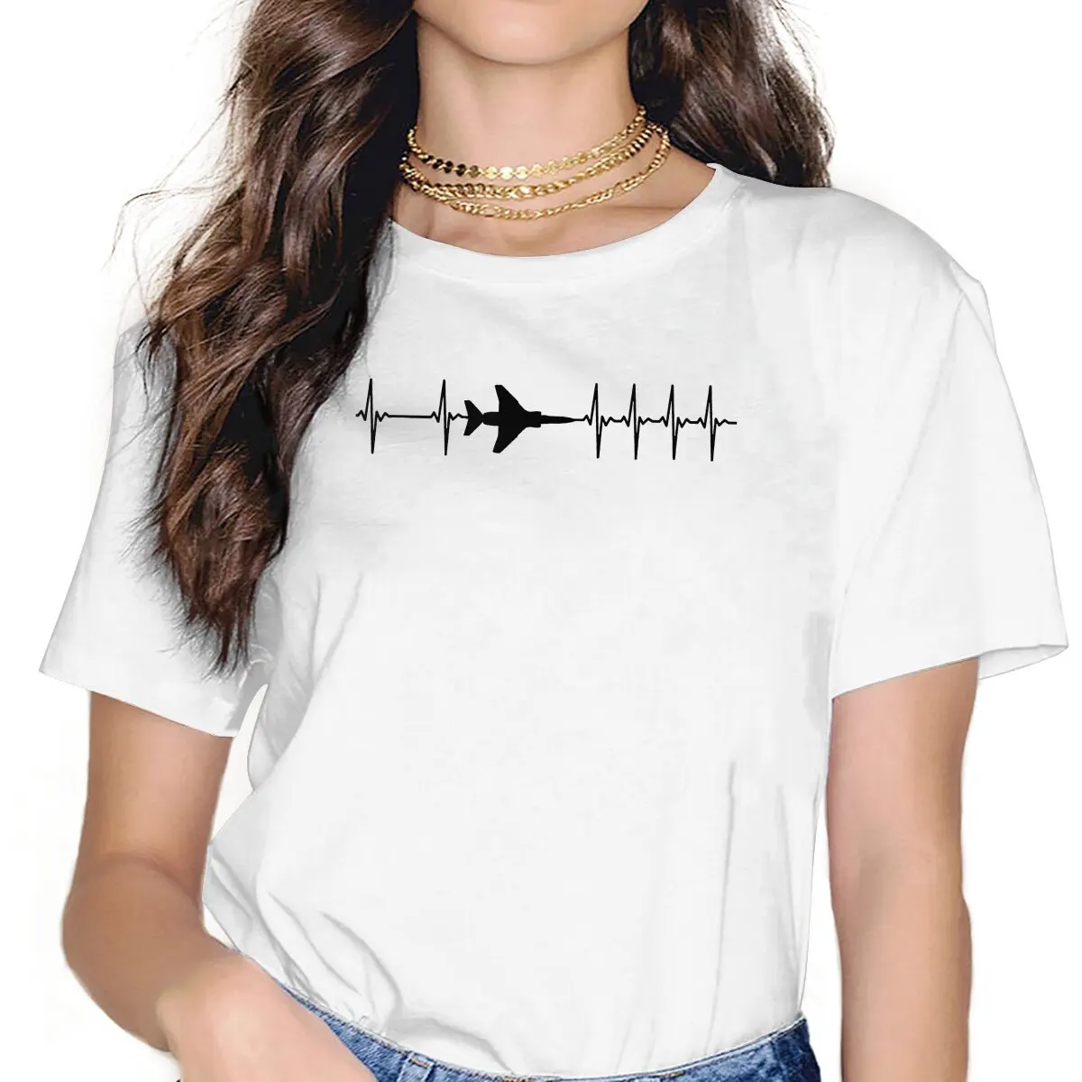 Spitfire Cool Skate RAF SEPECAT Jaguar ECG Heatbeat T Shirt Punk Women's Tees Summer Harajuku O-Neck Polyester TShirt
Spitfire Cool Skate RAF SEPECAT Jaguar ECG Heatbeat T Shirt Punk Women's Tees Summer Harajuku O-Neck Polyester TShirt