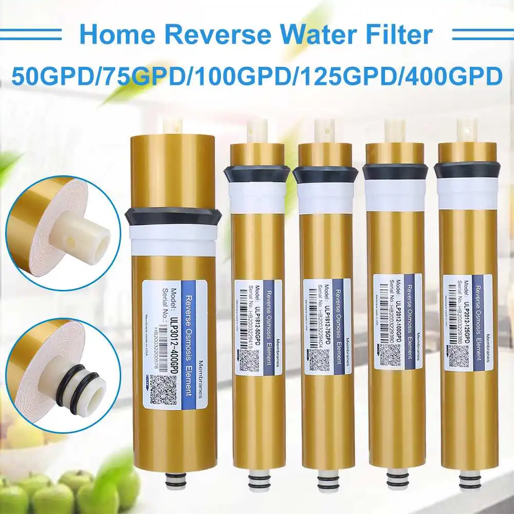 400/125/100/75/50GPD Reverse Osmosis RO Membrane Replacement Water Filter System Purifier Direct Drinking Treatment Home Kitchen
400/125/100/75/50GPD Reverse Osmosis RO Membrane Replacement Water Filter System Purifier Direct Drinking Treatment Home Kitchen