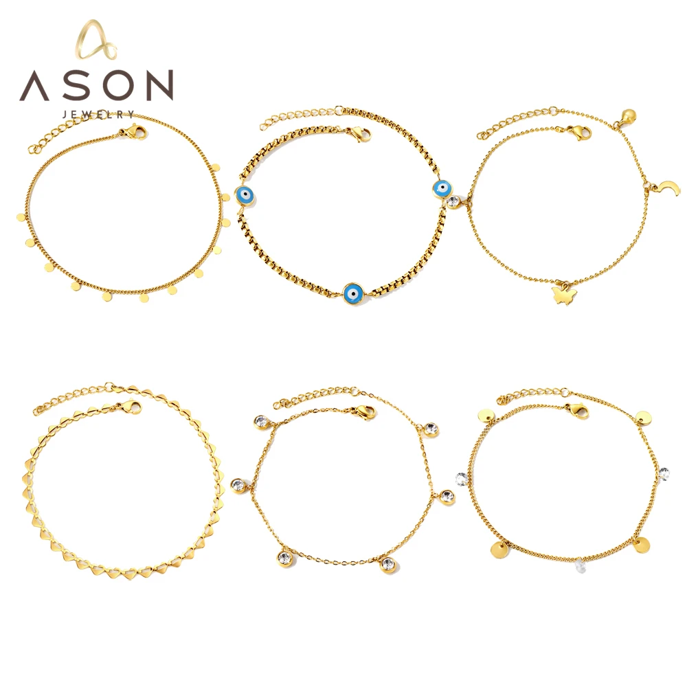 ASONSTEEL Cat Eyes Round Cubic Zirconia Accessories Charm Anklets Gold Color Stainless Steel For Women Foot Jewelry Summer Beach
ASONSTEEL Cat Eyes Round Cubic Zirconia Accessories Charm Anklets Gold Color Stainless Steel For Women Foot Jewelry Summer Beach