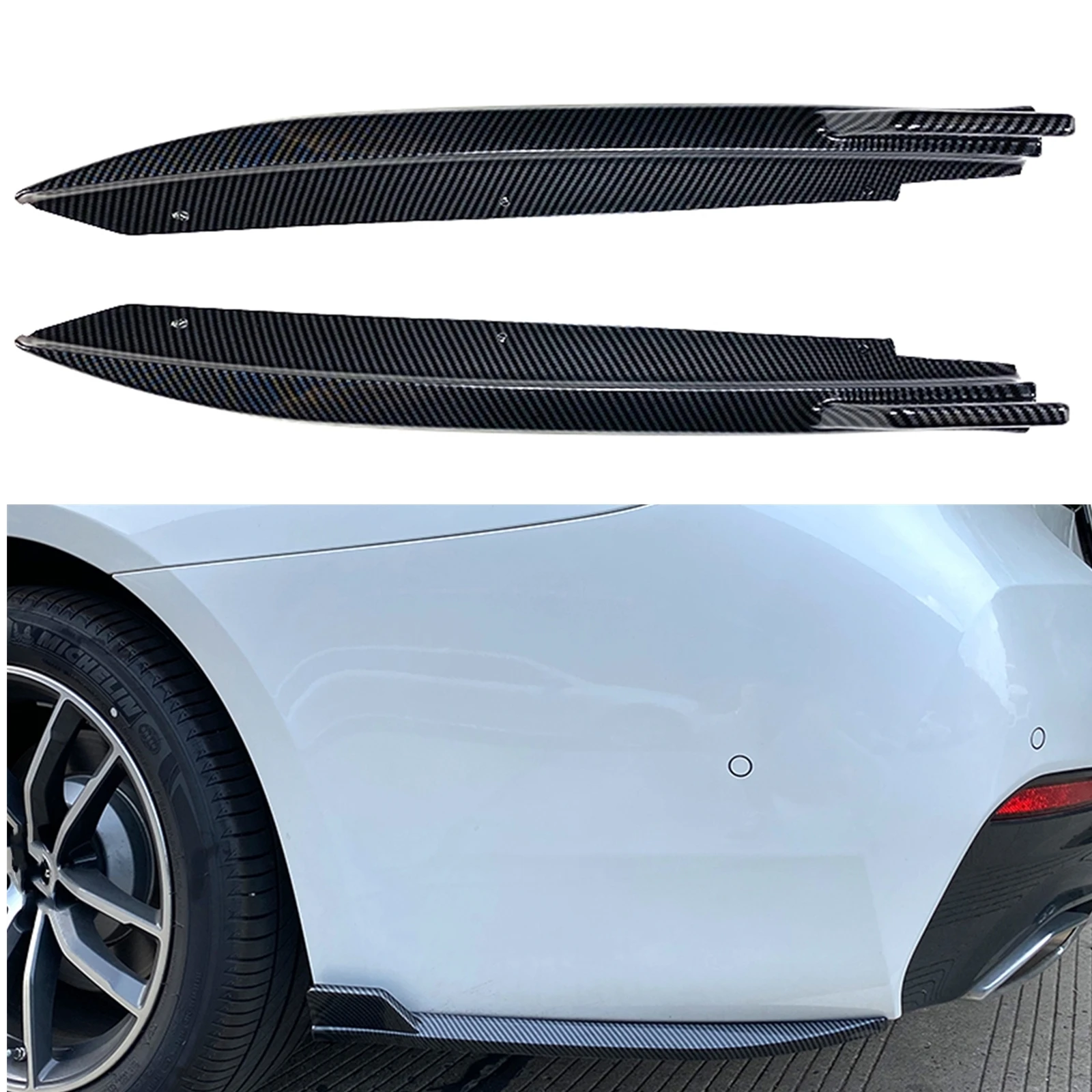 For BMW 5 Series G30 M-Tech 525i 530i 540i 2017-2022 Rear Bumper Side Splitter Cover Car Boot Lower Spoiler Guard Canard Trim
For BMW 5 Series G30 M-Tech 525i 530i 540i 2017-2022 Rear Bumper Side Splitter Cover Car Boot Lower Spoiler Guard Canard Trim