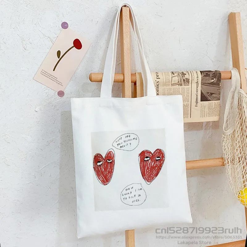 Красная сумка в стиле Харадзюку с надписью Love, сумка на плечо, повседневная сумка для покупок для девочек, женская элегантная Холщовая Сумка...
Красная сумка в стиле Харадзюку с надписью Love, сумка на плечо, повседневная сумка для покупок для девочек, женская элегантная Холщовая Сумка...