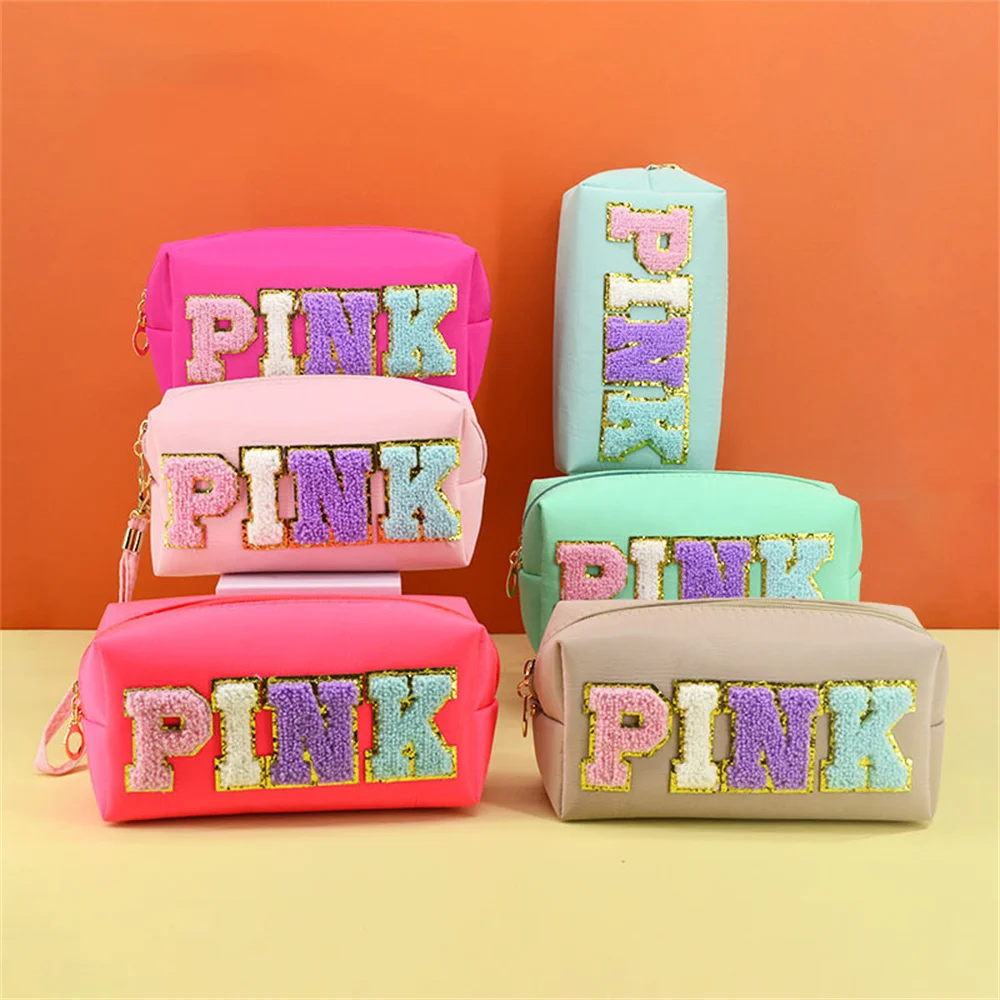 Monogrammed Candy Color Nylon Cosmetic Bag Women Personalization Travel Toiletries Pouch Large Capacity Makeup Bag Beauty Case
Monogrammed Candy Color Nylon Cosmetic Bag Women Personalization Travel Toiletries Pouch Large Capacity Makeup Bag Beauty Case