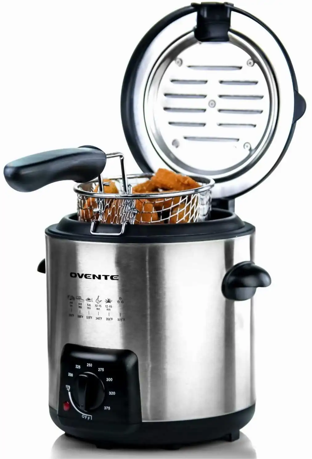 Electric Deep Fryer 0.9 Liter Capacity, 840W with Lid, Adjustable Temperature Knob and Stainless Steel Frying Basket Perfect for
Electric Deep Fryer 0.9 Liter Capacity, 840W with Lid, Adjustable Temperature Knob and Stainless Steel Frying Basket Perfect for