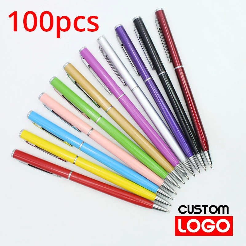 100 Pcs Student Metal Ballpoint Pen Office School Advertising Pen Free Custom LOGO Text Engraving Wholesale Gift Pen
100 Pcs Student Metal Ballpoint Pen Office School Advertising Pen Free Custom LOGO Text Engraving Wholesale Gift Pen