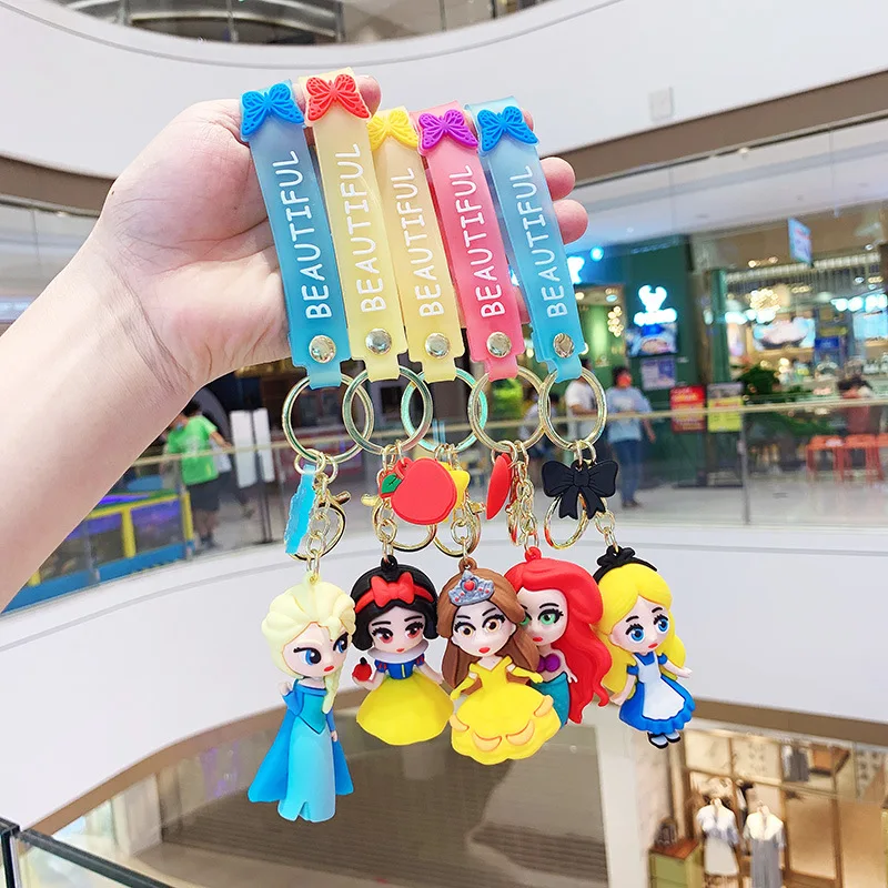 Creative Disney Princess Keychain Cute Alice Mermaid Belle Princess Keyring Chain Fashion Bag Ornament Gifts for Boys Girls Kids
Creative Disney Princess Keychain Cute Alice Mermaid Belle Princess Keyring Chain Fashion Bag Ornament Gifts for Boys Girls Kids