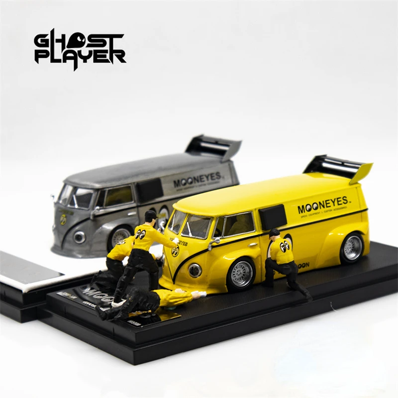 

Ghost Player Model Number Scale Battery Type 1:64 T1 Van a MOONEYES Ordinary Yellow /RAW Diecast Model Car Features Material