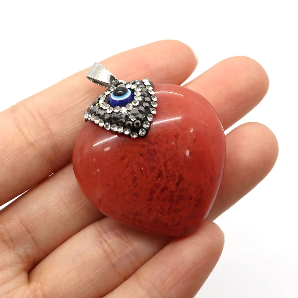 Natural Stone Watermelon Red Heart Onyx Pendant Natural Semi-preciou Stone Fine Jewelry Classic Accessories DIY Necklace Earring
Natural Stone Watermelon Red Heart Onyx Pendant Natural Semi-preciou Stone Fine Jewelry Classic Accessories DIY Necklace Earring