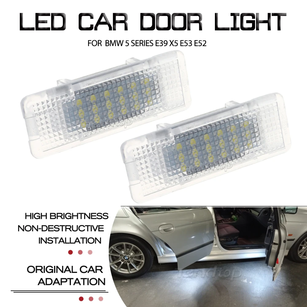 2Pcs Canbus White LED Door Welcome Courtesy Footwell Lamp Car Light For BMW 5-Series E39 E53 X5 Z8 530d 530i Car Replacement
2Pcs Canbus White LED Door Welcome Courtesy Footwell Lamp Car Light For BMW 5-Series E39 E53 X5 Z8 530d 530i Car Replacement