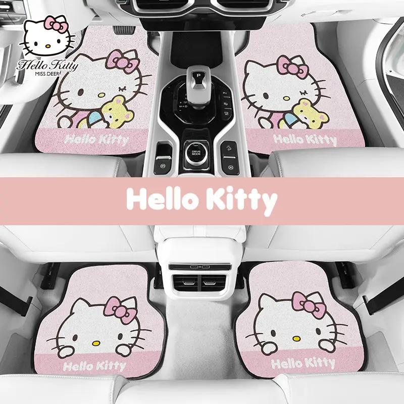 Pink Hello Kitty Car Silk Loop Door Mat Main Driver Easy Clean Carpet Cushion Protective Pad Girl Automobile Decor Syudent Gift
Pink Hello Kitty Car Silk Loop Door Mat Main Driver Easy Clean Carpet Cushion Protective Pad Girl Automobile Decor Syudent Gift