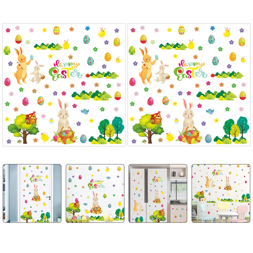1 Set of Easter Bunny Stickers Rabbit Wall Stickers PVC Self-adhesive Stickers 
1 Set of Easter Bunny Stickers Rabbit Wall Stickers PVC Self-adhesive Stickers