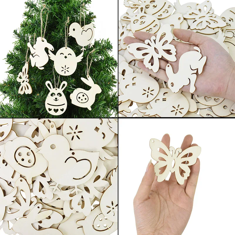 10pcs Easter Decoration Small Wood Chips Cartoon Bunny Egg Butterfly Chick Wooden Crafts Family Party Holiday Kid DIY Handcraft
10pcs Easter Decoration Small Wood Chips Cartoon Bunny Egg Butterfly Chick Wooden Crafts Family Party Holiday Kid DIY Handcraft