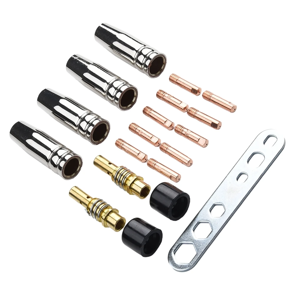 New Practical Nozzle Accessories 19 Pack Corrosion Resistant For Binzel 15AK For MIG Welders Nozzle Contact Tip
New Practical Nozzle Accessories 19 Pack Corrosion Resistant For Binzel 15AK For MIG Welders Nozzle Contact Tip