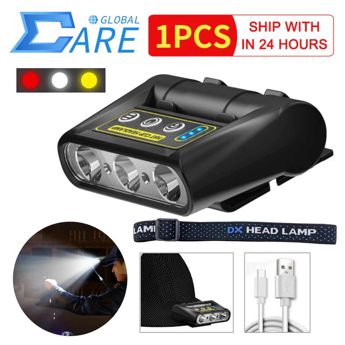2in1 LED Headlamp COB Hat Clip Light Sensor Headlight Outdoor Camping Fishing Flashlight Waterproof USB Rechargeable Work Light
2in1 LED Headlamp COB Hat Clip Light Sensor Headlight Outdoor Camping Fishing Flashlight Waterproof USB Rechargeable Work Light