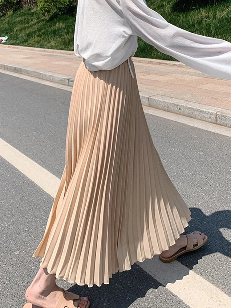 Women Fashion Pleated Midi Long Skirt Female Korean Japanese Casual High Waist Skirts 10 Colors 2021 Spring SK295
Women Fashion Pleated Midi Long Skirt Female Korean Japanese Casual High Waist Skirts 10 Colors 2021 Spring SK295