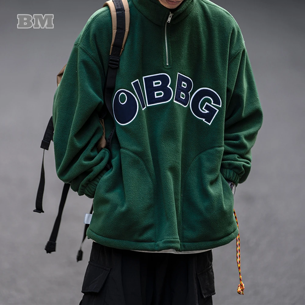 Japanese Streetwear Trends City Boys Polar Fleece Stand Collar Pullovers Korean Hip Hop Couples Clothing Fashion Sweatshirt Men
Japanese Streetwear Trends City Boys Polar Fleece Stand Collar Pullovers Korean Hip Hop Couples Clothing Fashion Sweatshirt Men