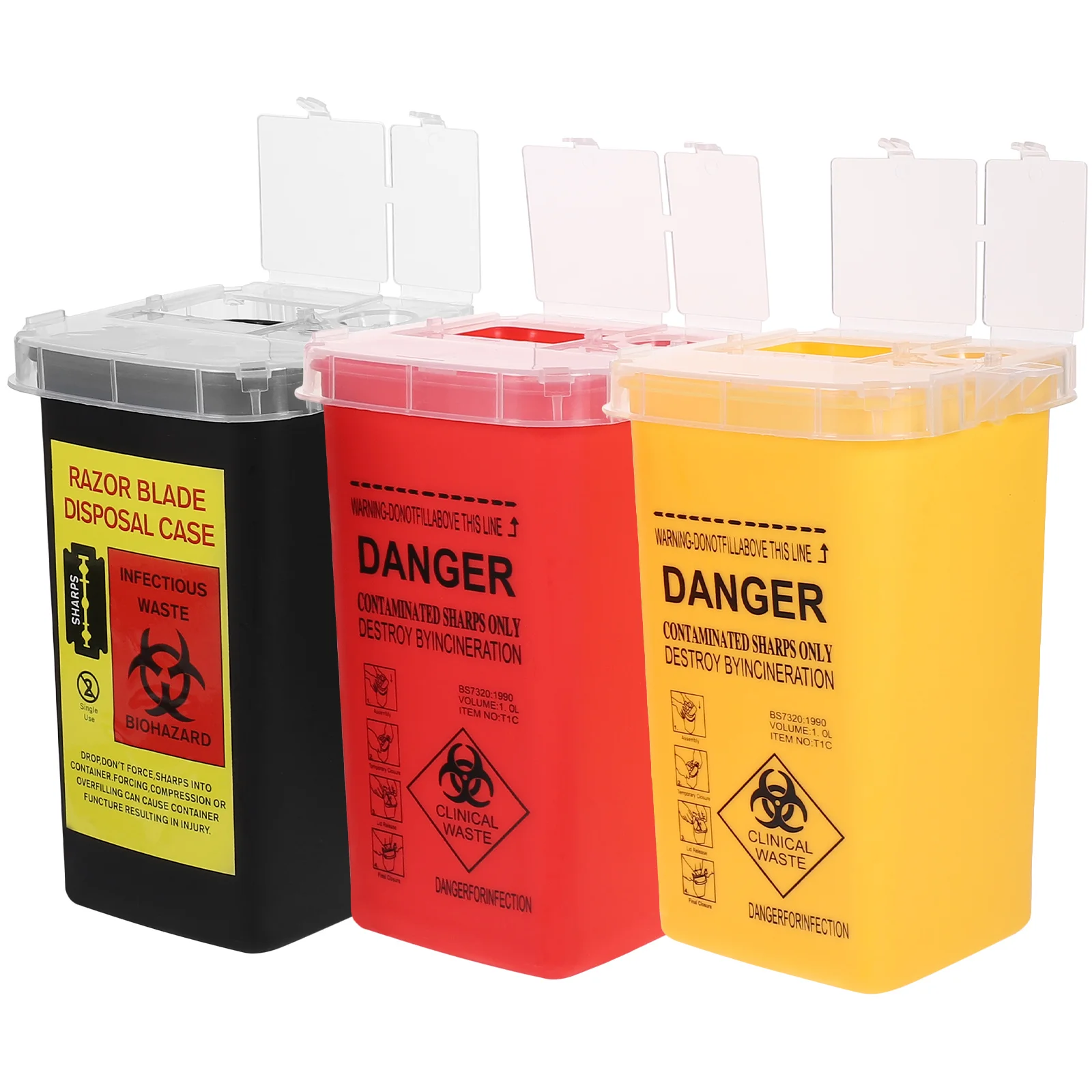 3 Pcs Tattooing Needle Disposal Bucket Sharps Container Needles Containers Pp Waste Travel
3 Pcs Tattooing Needle Disposal Bucket Sharps Container Needles Containers Pp Waste Travel