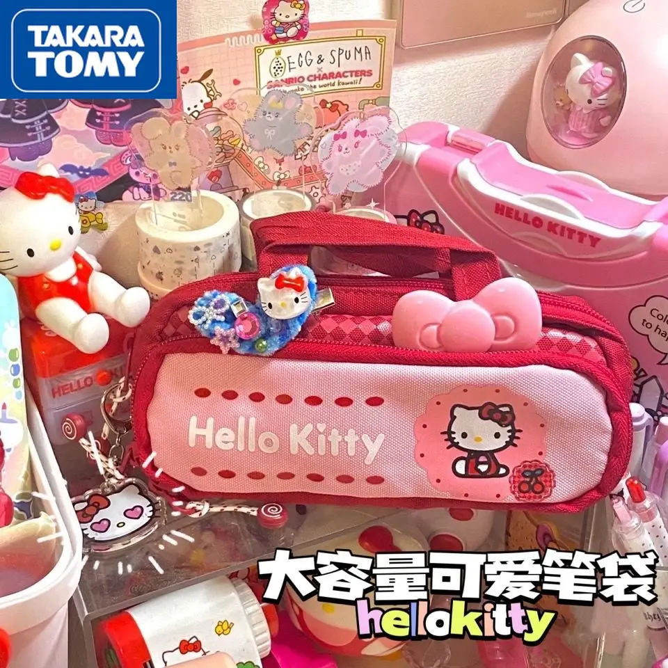 TAKARA TOMY Hello Kitty Stationery Kawaii Stationery Box Large Capacity Pen Case Children Canvas Pen Case Cute School Supplies
TAKARA TOMY Hello Kitty Stationery Kawaii Stationery Box Large Capacity Pen Case Children Canvas Pen Case Cute School Supplies
