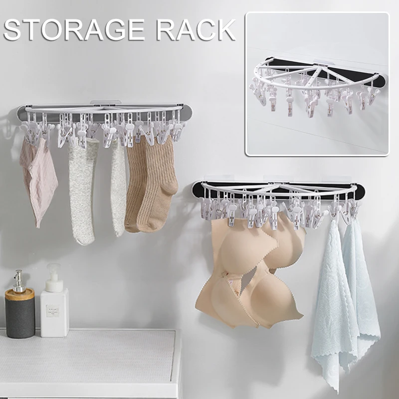 Foldable Clothes Drying Hanger with 24 Removable Clips Multipurpose Waterproof Hanger for Home Bathroom Bedroom LBE
Foldable Clothes Drying Hanger with 24 Removable Clips Multipurpose Waterproof Hanger for Home Bathroom Bedroom LBE