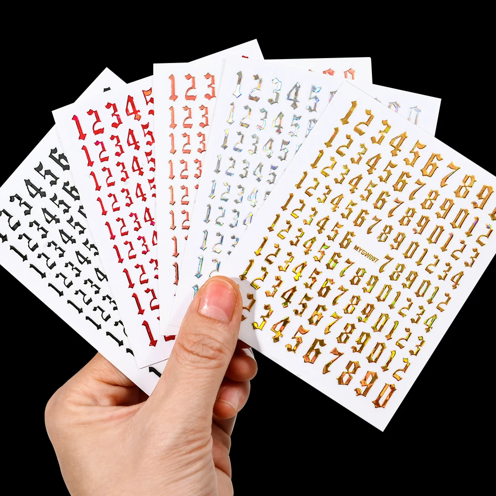 1pc Arab Numbers Nail Art Stickers Laser Self-Adhesive Manicure Decals 3D Nail Decoration Parts Numbers Nail Stickers DIY Design
1pc Arab Numbers Nail Art Stickers Laser Self-Adhesive Manicure Decals 3D Nail Decoration Parts Numbers Nail Stickers DIY Design