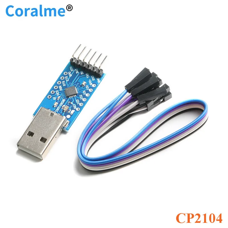 CP2104 USB2.0 to TTL Serial Converter Module STC PRGMR Downloader Brush Line for Arduino Replace CP2102 With Dupont Cables
CP2104 USB2.0 to TTL Serial Converter Module STC PRGMR Downloader Brush Line for Arduino Replace CP2102 With Dupont Cables