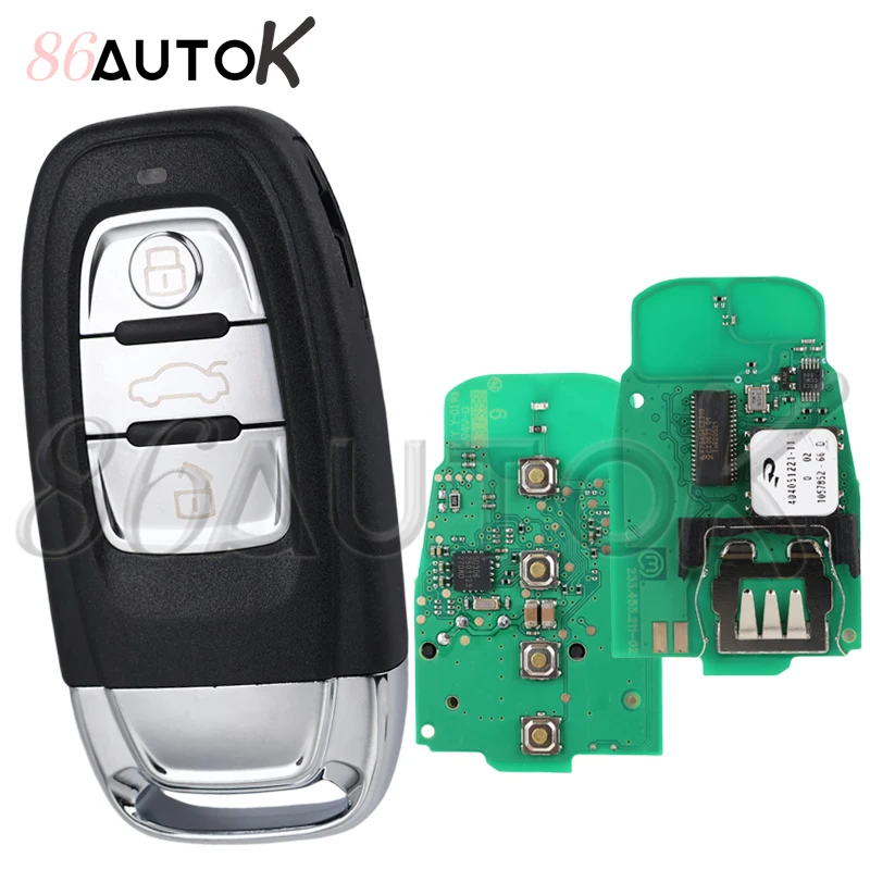 Автомобильный дистанционный ключ для Audi S6 Q5 A6L A4 A5 A7 Keyless Go 315/433/868Mhz FCCID 754J 754D/H/F/C/B без логотипа, необрезанное лезвие
Автомобильный дистанционный ключ для Audi S6 Q5 A6L A4 A5 A7 Keyless Go 315/433/868Mhz FCCID 754J 754D/H/F/C/B без логотипа, необрезанное лезвие