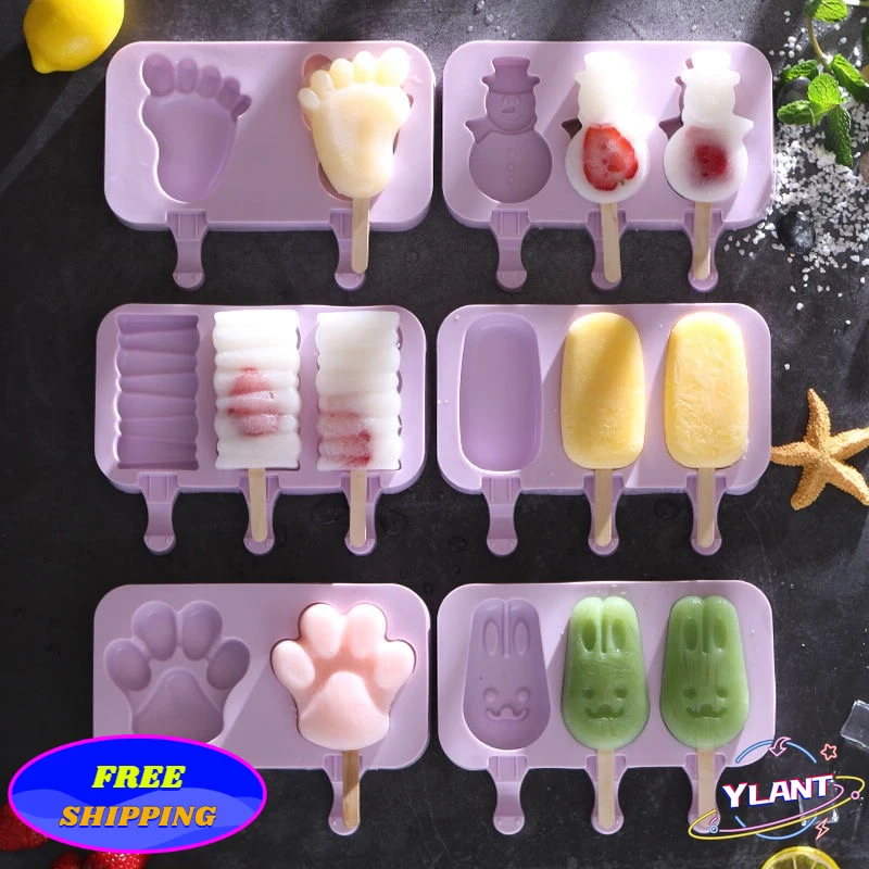 YLANT Silicone Ice Cream Mold Reusable Popsicle Molds DIY Homemade Cute Cartoon Ice Cream Popsicle Ice Pop Maker Mould
YLANT Silicone Ice Cream Mold Reusable Popsicle Molds DIY Homemade Cute Cartoon Ice Cream Popsicle Ice Pop Maker Mould