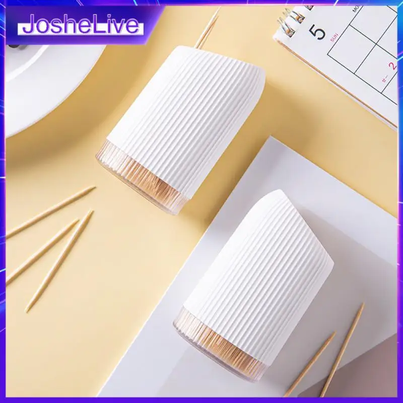 

Portable Toothpick Dispenser Household Kitchenware Convenient Toothpick Storage Box High-capacity Toothpicks Storage Box Pp