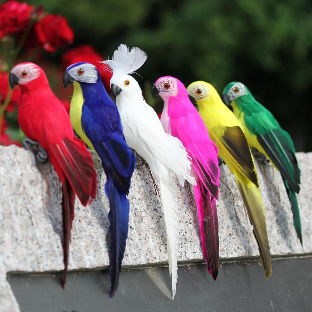Parrot Simulation Lawn Feather Creative 25cm 35cmOrnament Animal Outdoor Bird FigurineParty Prop Miniature Decoration Garden
Parrot Simulation Lawn Feather Creative 25cm 35cmOrnament Animal Outdoor Bird FigurineParty Prop Miniature Decoration Garden