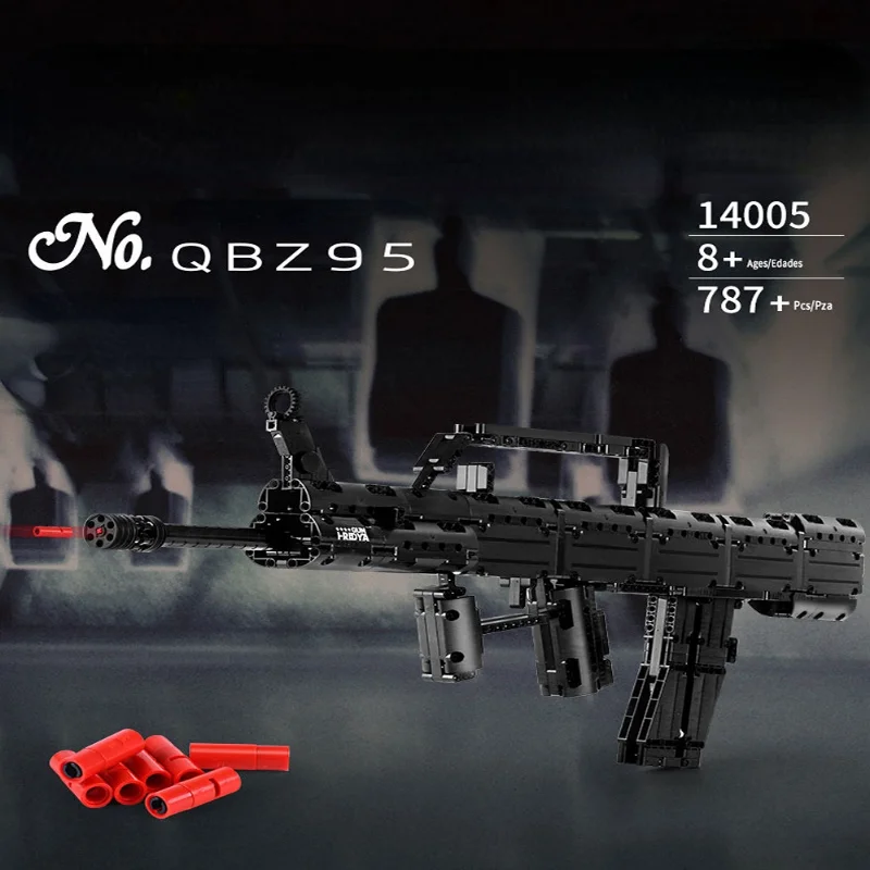 MOC Military War Series Building Block Gun Series 95 Automatic Rifle Repeated Education Assembled Education Brick Children's Toy
MOC Military War Series Building Block Gun Series 95 Automatic Rifle Repeated Education Assembled Education Brick Children's Toy