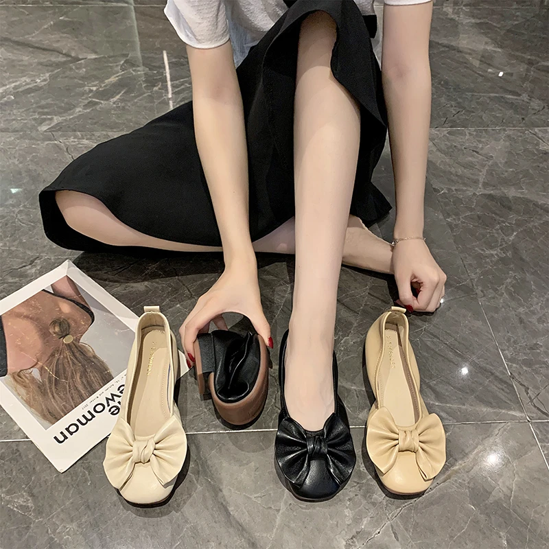 2022 Sweet Bow Flat Women Shoes Casual Slip on Loafers Comfortable Woman Shallow Single Shoes Comfortable Lady Footwear Autumn
2022 Sweet Bow Flat Women Shoes Casual Slip on Loafers Comfortable Woman Shallow Single Shoes Comfortable Lady Footwear Autumn