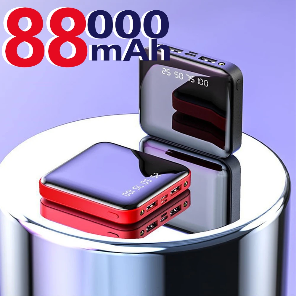 Mini 88000mAh Portable Power Bank 2 USB LCD Digital Display Fast Charging External Battery Powerbank For iPhone Xiaomi Huawei
Mini 88000mAh Portable Power Bank 2 USB LCD Digital Display Fast Charging External Battery Powerbank For iPhone Xiaomi Huawei