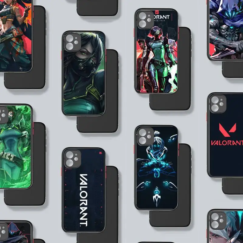 Valorant Shooting Game Phone Case Black Color Matte Transparent For iPhone 13 12 11 Mini Pro X XR XS Max 7 8 Plus
Valorant Shooting Game Phone Case Black Color Matte Transparent For iPhone 13 12 11 Mini Pro X XR XS Max 7 8 Plus