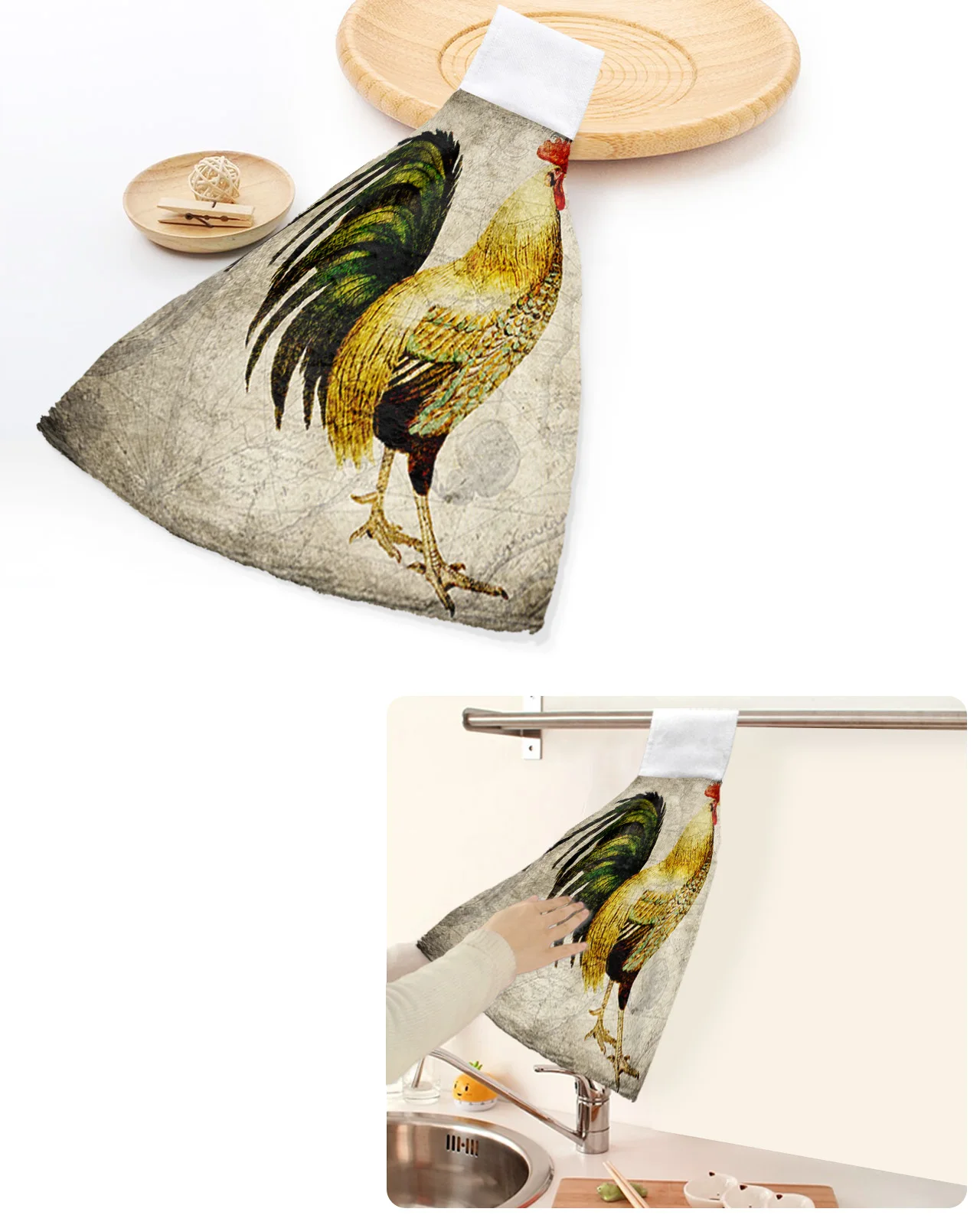 Rooster Map Vintage Shabby Hand Towels Home Kitchen Bathroom Hanging Dishcloths Hand Towel Loops Quick Dry Soft Absorbent Towels
Rooster Map Vintage Shabby Hand Towels Home Kitchen Bathroom Hanging Dishcloths Hand Towel Loops Quick Dry Soft Absorbent Towels