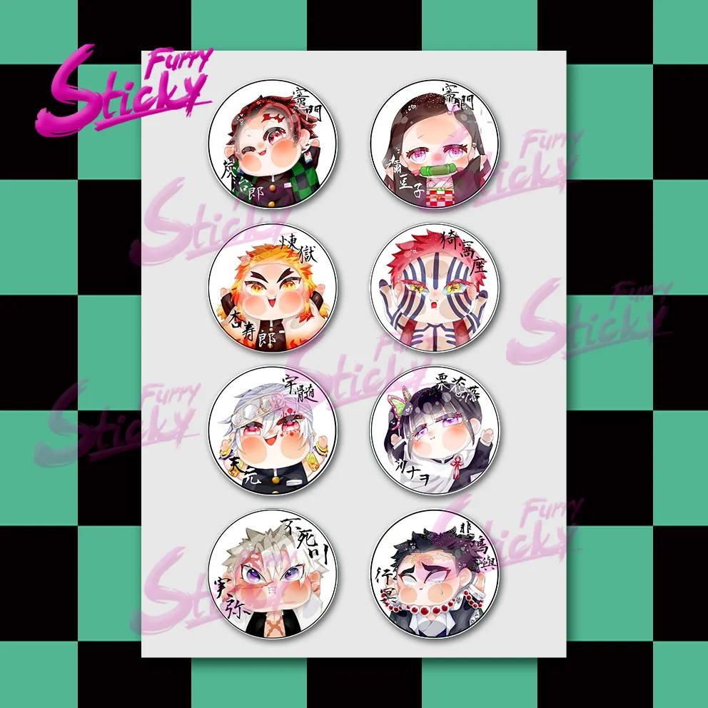 Furry Sticky Set of Demon Slayer Cute Badge Anime Car Sticker Decal for Mini Cooper Bicycle Laptop Helmet Trunk Stickers
Furry Sticky Set of Demon Slayer Cute Badge Anime Car Sticker Decal for Mini Cooper Bicycle Laptop Helmet Trunk Stickers