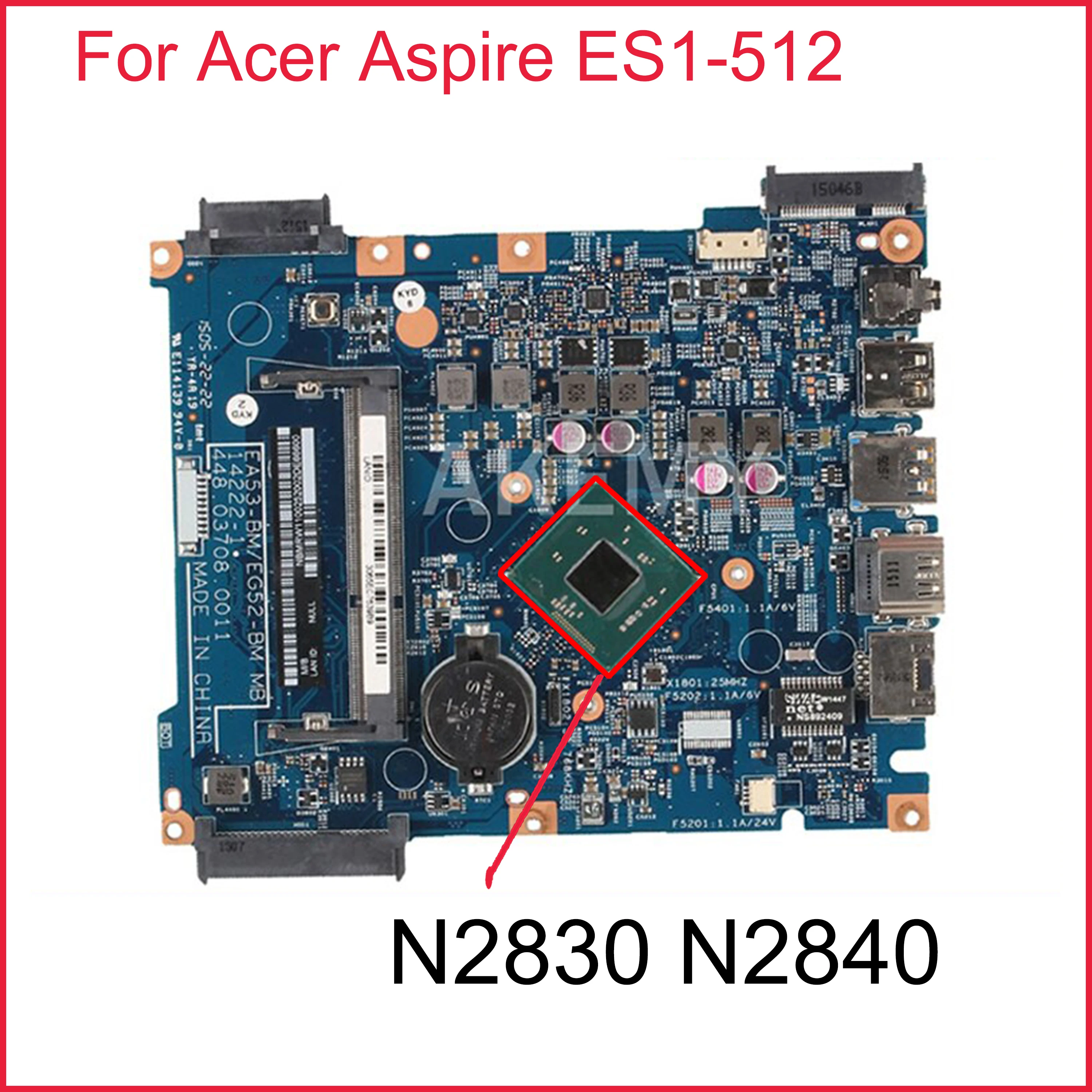 Материнская плата NBMRW11002 NBMRW11003 для Acer Aspire ES1-512, материнская плата для ноутбука 14222-1 448.03703.0011 с N2830 N2840 CPU 100% тест
Материнская плата NBMRW11002 NBMRW11003 для Acer Aspire ES1-512, материнская плата для ноутбука 14222-1 448.03703.0011 с N2830 N2840 CPU 100% тест