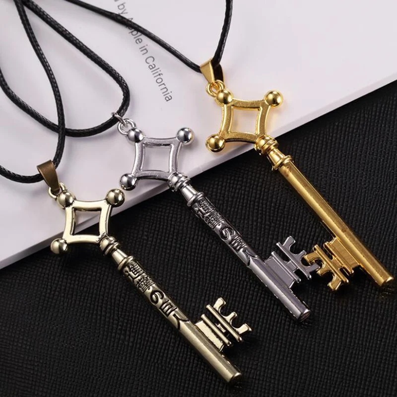 Men Cosplay Attack On Titan Necklace Eren Key Shingeki No Kyojin Pendant Fashion Vintage Retro Anime Jewelry Wholesale
Men Cosplay Attack On Titan Necklace Eren Key Shingeki No Kyojin Pendant Fashion Vintage Retro Anime Jewelry Wholesale