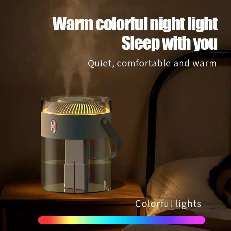 Super-capacity Spiral Double Nozzle Humidifier NANO Mist Humidification Commercial Portable heart-warming night light
Super-capacity Spiral Double Nozzle Humidifier NANO Mist Humidification Commercial Portable heart-warming night light