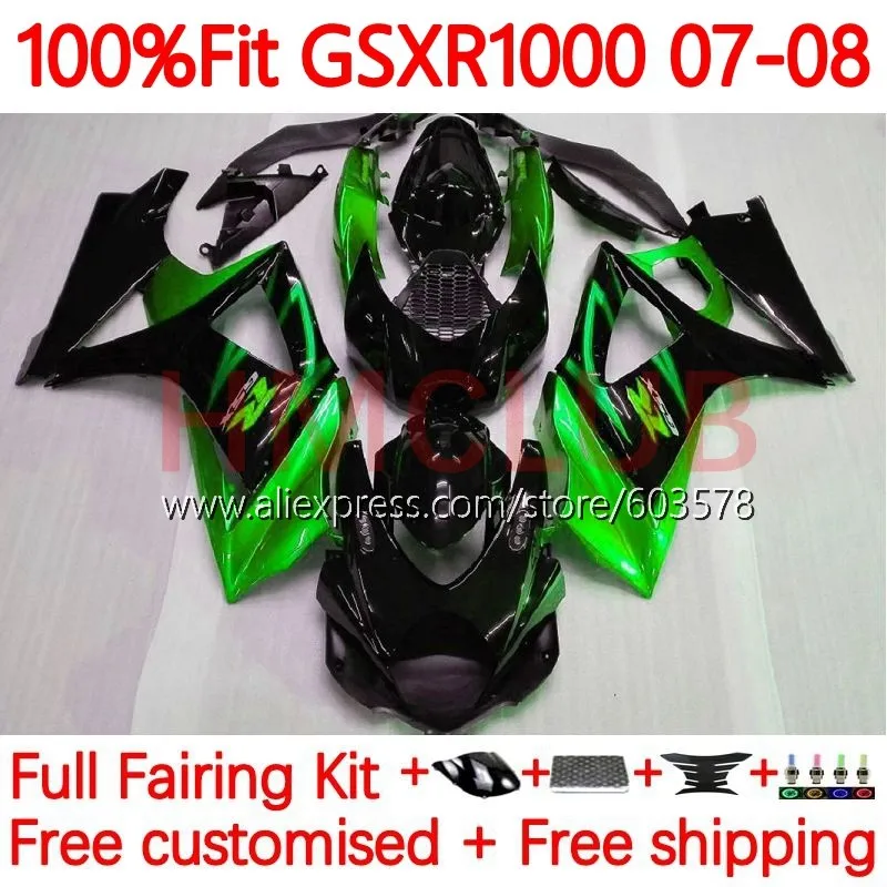 Injection For SUZUKI GSXR 1000CC 1000 CC GSX R1000 K7 GSX-R1000 GSXR1000 2007 2008 GSXR-1000 07 08 Fairing 101No.60 green stock
Injection For SUZUKI GSXR 1000CC 1000 CC GSX R1000 K7 GSX-R1000 GSXR1000 2007 2008 GSXR-1000 07 08 Fairing 101No.60 green stock