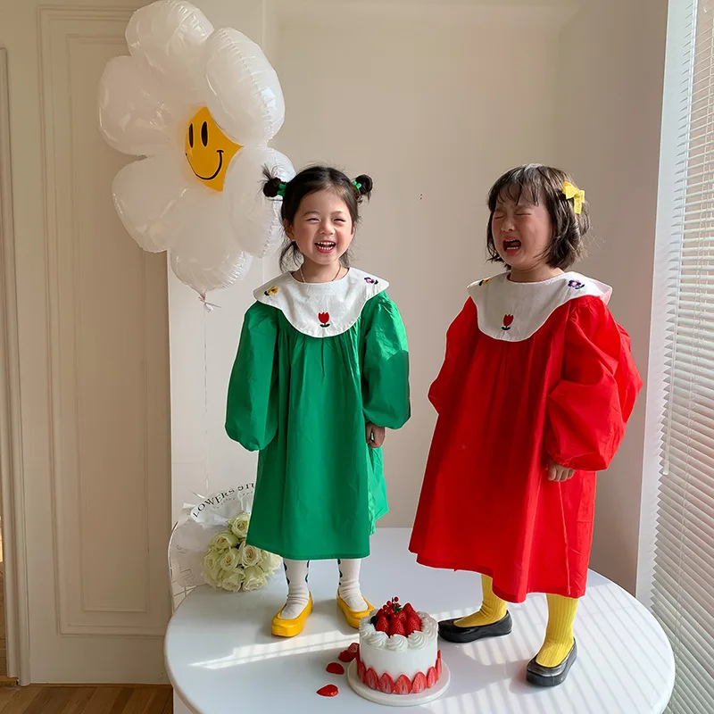 Новинка весны 2022, детская одежда MILANCEL, платье с вышитым воротником для девочек, корейское свободное платье на день рождения для девочек, Мод... 
Новинка весны 2022, детская одежда MILANCEL, платье с вышитым воротником для девочек, корейское свободное платье на день рождения для девочек, Мод...